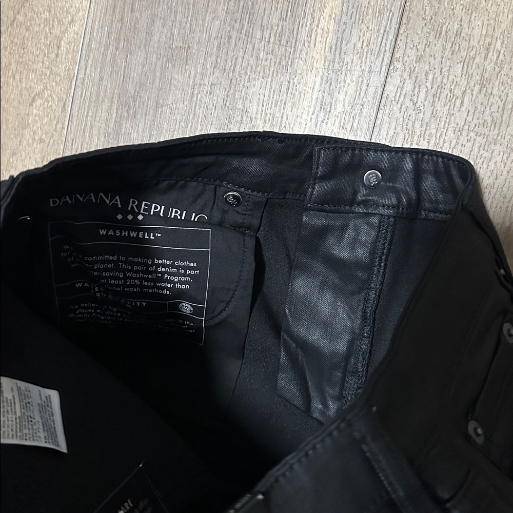 NWT Banana Republic Low Rise Bootcut Faux Leather Jean Pants - Picture 6 of 6